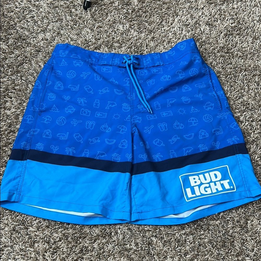Bud Light Men’s Swim Board Shorts Sz L